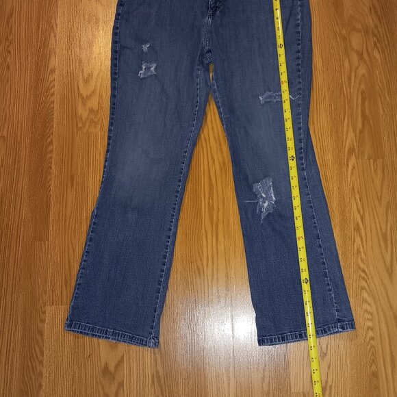 Lee Riders Factory Distressed Bootcut Jeans Plus Size 16W/18 *See Description* - Picture 10 of 11